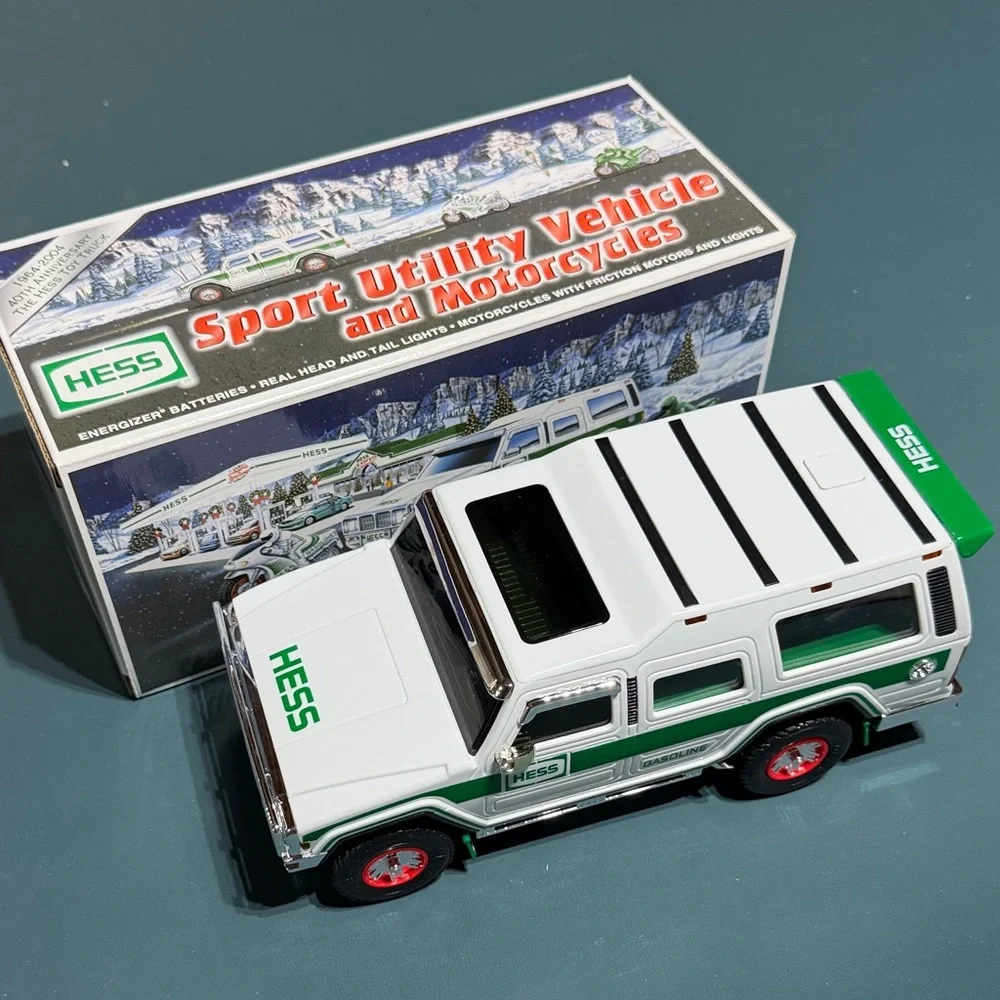 HESS White & Green Sport Utility Vehicle Toy